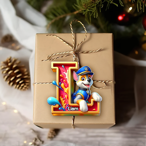 Custom Letter Gifts For Cartoon Lover Christmas Ornament 01xqpu261024 - Ornament - GoDuckee