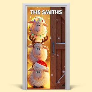 Farm Animals Door Cover - Personalized Gifts For Family 01pgta220825 - Door Covers - GoDuckee
