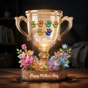 Mother's Day Trophy Acrylic Light Box - Personalized Gifts For Mom 02palu220426 - Light Box - GoDuckee