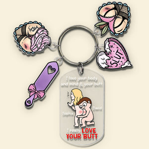 Personalized Tag Keychain Gifts For Couple 01OHDT110624HH - Keychains - GoDuckee