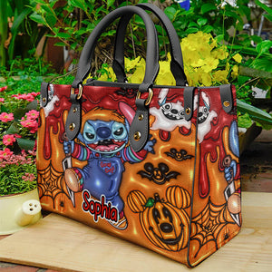 Personalized Gifts For Cartoon Character Leather Bag, Horror Halloween Character 03nadc310724 - Leather Bag - GoDuckee