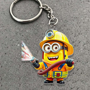 Personalized Gifts For Firefighter Keychain 03TGDT031224 - Keychains - GoDuckee