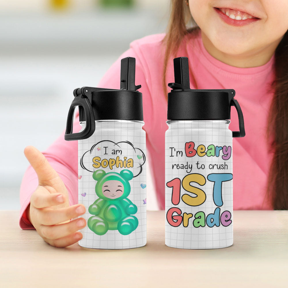 Personalized Water Bottle, Water Bottle With Name, Kid Christmas