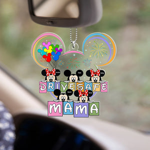 Personalized Gifts For Mom Car Ornament Drive Safe Mama 05kaqn130324 - Ornaments - GoDuckee