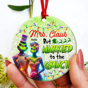 Personalized Gifts For Couple Christmas Ceramic Ornament 03OHQN241024 - Ornament - GoDuckee