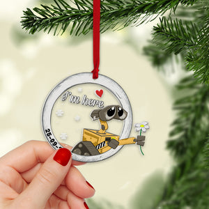 Set Of 2 Personalized Ornaments For Couple, PW-04NATN231023, Christmas Gift, Anniversary Gift Ideas - Ornament - GoDuckee