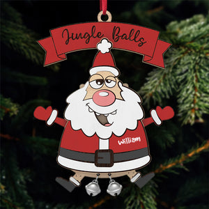 Personalized Gifts For Christmas Ornament Funny Santa 04ACQN180924 - Ornament - GoDuckee