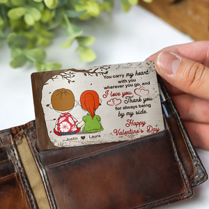 Personalized Gifts For Couple Wallet Card 06kapu301224hg - Wallet Card - GoDuckee