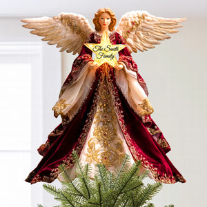 Guardian Angel Christmas Tree Topper – Personalized Gifts For Family 06tgqn191125 - Ornament - GoDuckee