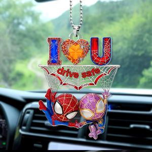 Wall-Crawler Couple Car Ornament - Personalized Gifts For Couple 06tgpu110625 - Ornament - GoDuckee