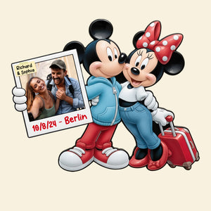 Couple Vacation Fridge Magnet Custom Photo Gifts For Couple 07TOQN201125-Homacus