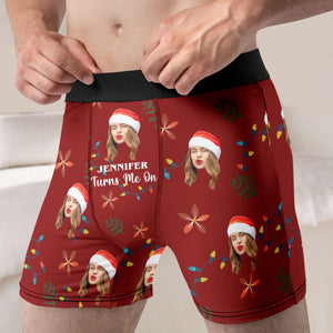 Custom Photo Gifts For Couple Boxer Briefs Christmas 04XQMH110924 - Boxer Briefs - GoDuckee