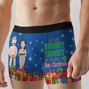 Personalized Gifts for Him, Funny Cartoon Couple Man Boxer 01TOTN170824HG - Boxer Briefs - GoDuckee