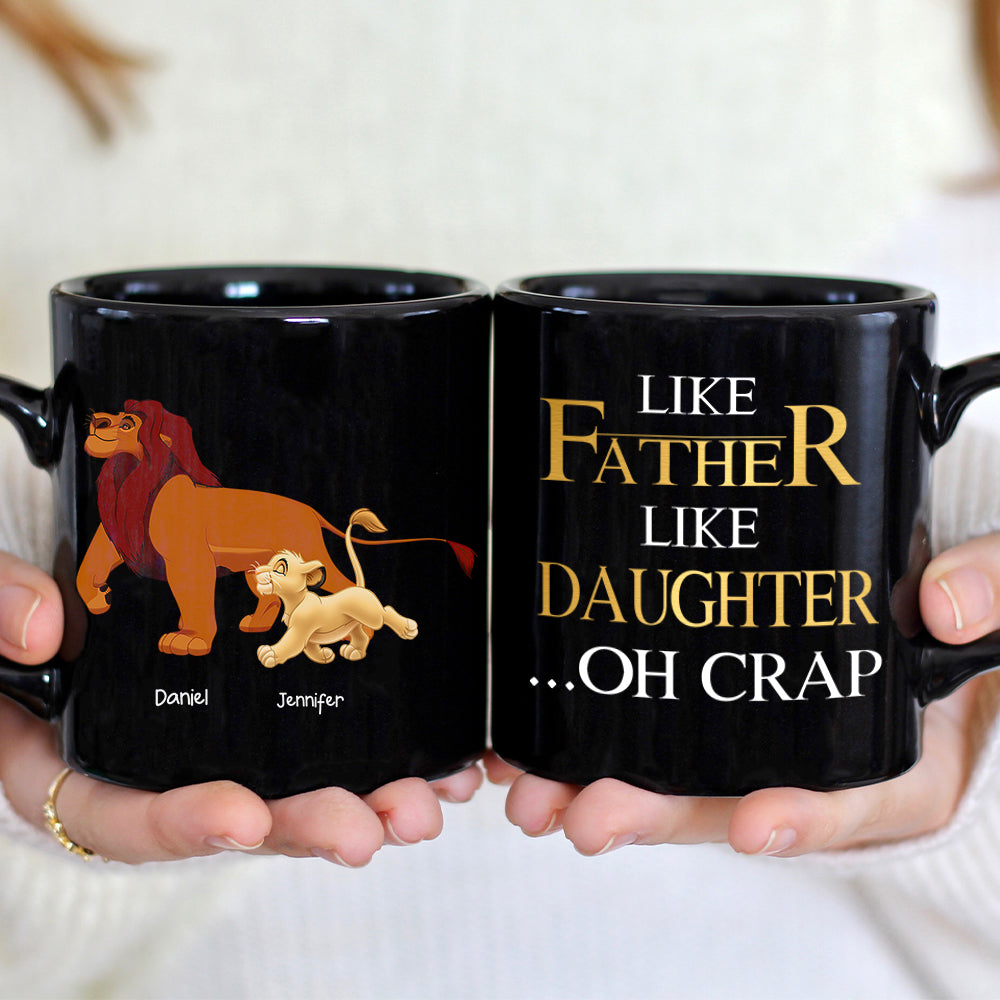 Personalized Gifts For Dad Coffee Mug Like Father Like Daughter 04NAHN210224 - Coffee Mugs - GoDuckee