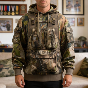 Outdoor Hunting 3D Hoodie – Personalized Gifts For Hunting Lovers 03ohqn261225 - AOP Products - GoDuckee