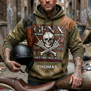 Badass Gen X 3D Hoodie - Personalized Gifts For Gen X 02nalu130226 - AOP Products - GoDuckee