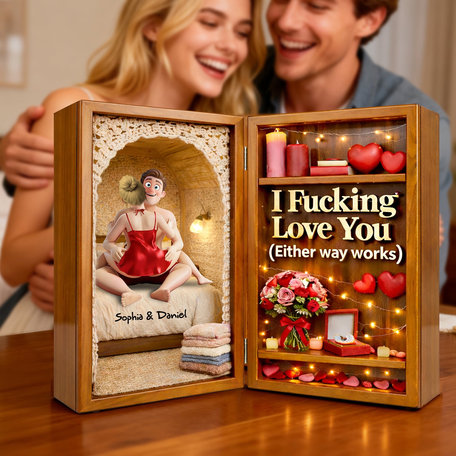 Sassy Couple Acrylic Plaque - Personalized Gifts For Couples 03OHLU020226 - Shaped Plaques - GoDuckee