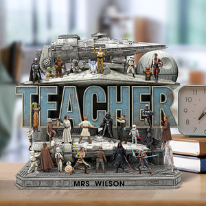 Personalized Gifts For Teacher Acrylic Plaque, Best Teacher In The Galaxy 05QHQN260525 - Shaped Plaques - GoDuckee