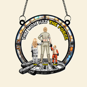 Personalized Gifts For Sci-Fi Mom Suncatcher Ornament 03qhtn130225hhhg - Ornament - GoDuckee