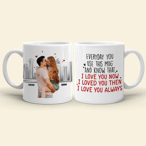 I Love You Forever, Personalized Coffee Mug, Anniversary Couple Gift - Coffee Mug - GoDuckee