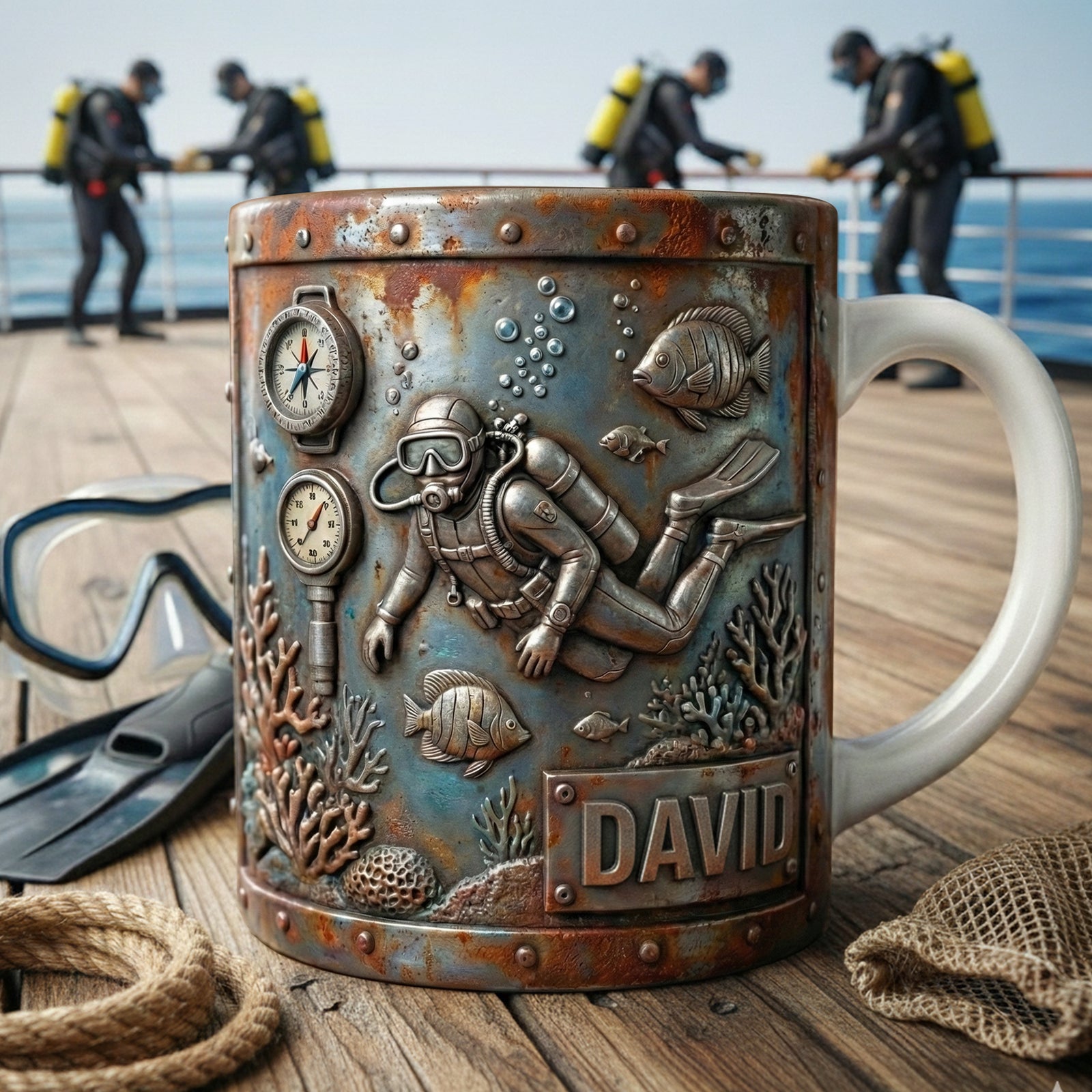 Ocean Adventure Coffee Mug – Personalized Gifts For Scuba Diving Lovers 04tglu151225 - Coffee Mug - GoDuckee