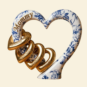 Toile de Jouy Mommy's Acrylic Plaque Personalized Gifts For Mom 01PADT080426 - Shaped Plaques - GoDuckee