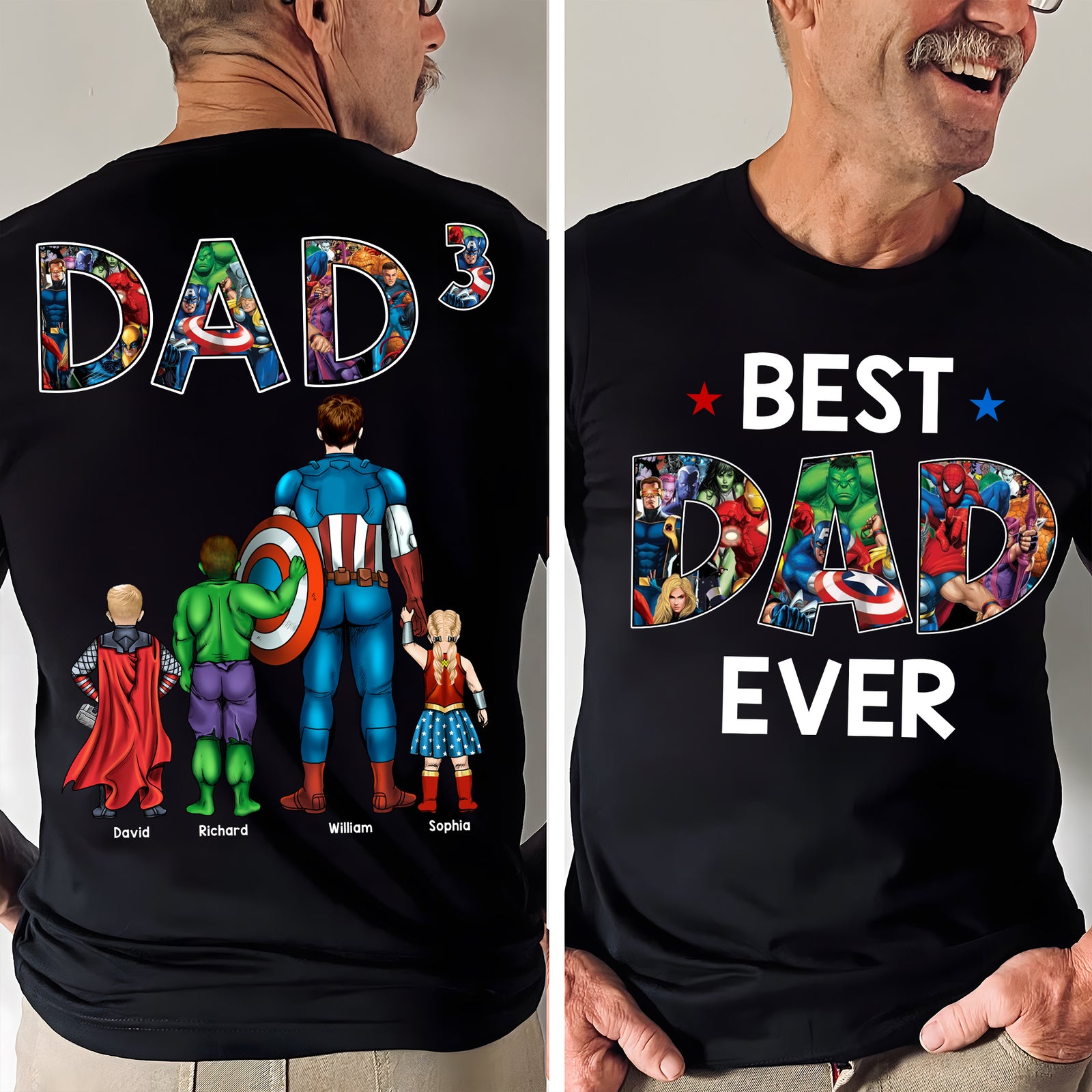 Personalized Gifts For Dad Shirt 02qhqn030524pa Father's Day - 2D Shirts - GoDuckee