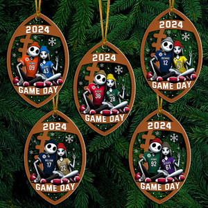 Personalized Gifts For Couple Love Football Acrylic Ornament 07ACQN121024 - Ornament - GoDuckee