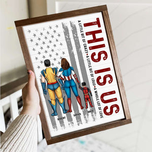 Super Family, A Whole Lot Of Love - Personalized Canvas Print - Gift For Dad, Mom - Poster & Canvas - GoDuckee