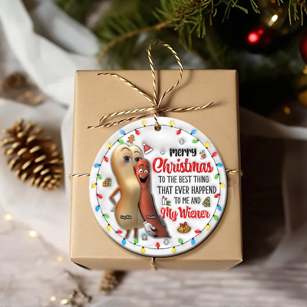 Personalized Gift For Couples, Christmas Ceramic Ornament 06OHQN151024 - Ornament - GoDuckee