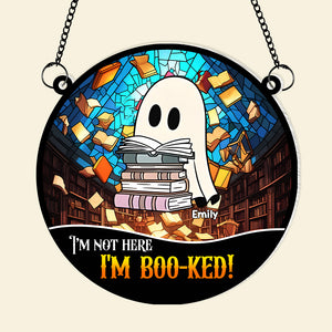 Personalized Gifts for Book Lovers, I'm Boo-ked Acrylic Suncatcher 01TOMH070824 - Ornament - GoDuckee