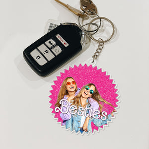 Bestie Personalized Custom Photo Keychain 01NAPO110723 Gift For Friend - Keychains - GoDuckee