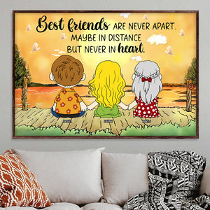 Personalized Gifts For Friends Canvas Print Best Friends Are Never Apart 06OHQN061224HG - Poster & Canvas - GoDuckee