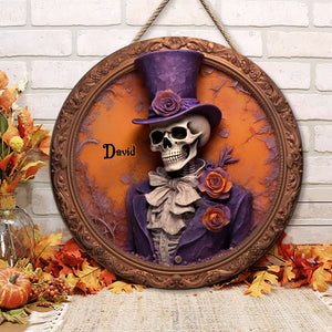 Halloween Skull Wood Sign, Home Decoration 02TOTN290824 - Wood Sign - GoDuckee