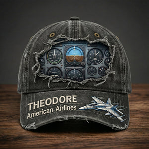 Airplane Cockpit Instrument Panel Classic Cap - Personalized Gifts For Pilot 02nadt300326 - Caps - GoDuckee