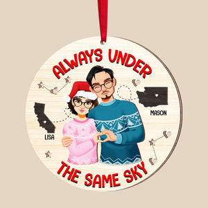 Personalized Gifts For Couple Christmas Ornament 02NAMH011024PA - Ornament - GoDuckee