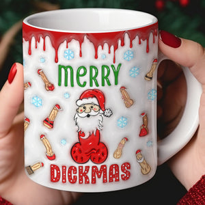 Christmas Gift For Movie Fans, Santa Claus Inflated White Coffee Mug 03OHQN110924 - Coffee Mug - GoDuckee