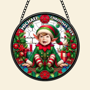 Custom Photo Gifts For Baby Stained Glass First Christmas 01xqmh290824 - Ornament - GoDuckee