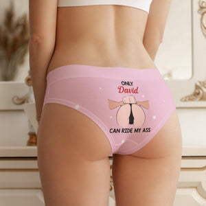 Personalized Gifts For Girlfriend Women's Briefs Ride My A** - Boxers & Briefs - GoDuckee