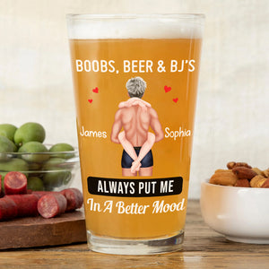 Personalized Gifts For Sexy Couple Beer Glass 05nadc220724pa - Beer Glasses - GoDuckee