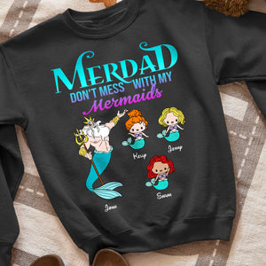 Merdad, Gift For Dad, Personalized Shirt, Mermaid Kids Shirt, Father's Day Gift 04NTHN230223 - Shirts - GoDuckee
