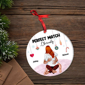 Perfect Match Obviously, Personalized Acrylic Custom Shape Ornament, Gift For Couple 03QHHN151123hh - Ornament - GoDuckee