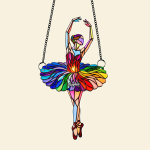Ballet Girl Suncatcher - Personalized Gifts For Ballet Lovers 01natn080725 - Ornament - GoDuckee