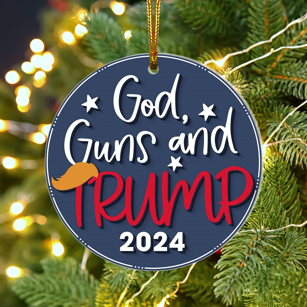 God Guns 2024 Ornament 03acqn110724 - Ornament - GoDuckee