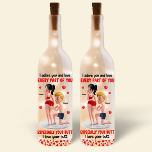 Personalized Funny Gifts For Couple Bottle Lamp I Love Every Part Of You 03natn150725hg - Bottle Lamp - GoDuckee