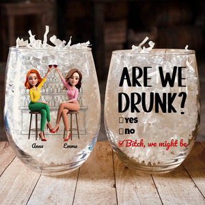 Cheers & Chaos Glass Egg Cup Personalized Gifts For Best Friends 02NADT020725 - Glass Egg Cup - GoDuckee
