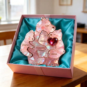 Mom Warmest Hug Acrylic Plaque, Personalized Gifts For Mom 02qhtn090326 - Shaped Plaques - GoDuckee
