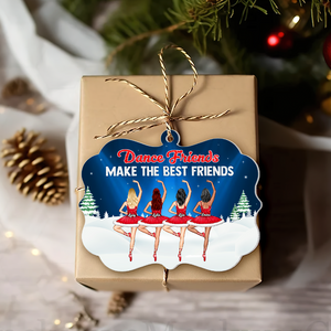 Personalized Gifts For Best Friends Christmas Ornament Dance Friends 02napu251124 - Ornament - GoDuckee