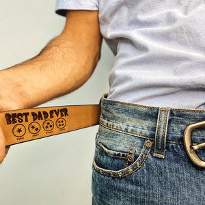 Personalized Gifts For Dad Secret Message Men's Belt 01ohqn200424 - Belts - GoDuckee