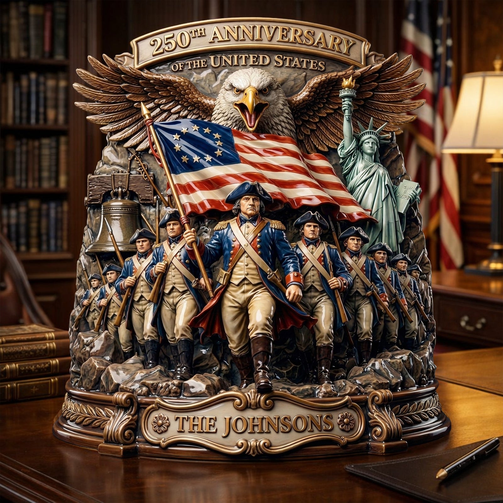 250 years USA Acrylic Plaque - Personalized Patriotic Gifts 02TYLU110326 - Shaped Plaques - GoDuckee